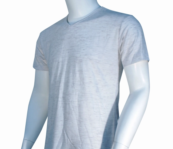 V Neck Tee - Cotton Lycra Knit -