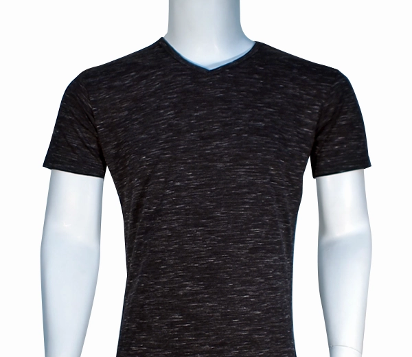 V Neck Tee - Cotton Lycra Knit -