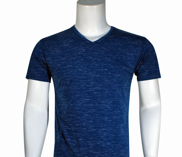 V Neck Tee - Cotton Lycra Knit -