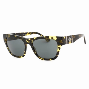 Versace Men's Sunglasses - Yellow Spotted Havana Frame Dark Grey Lens | 0VE4457 542887
