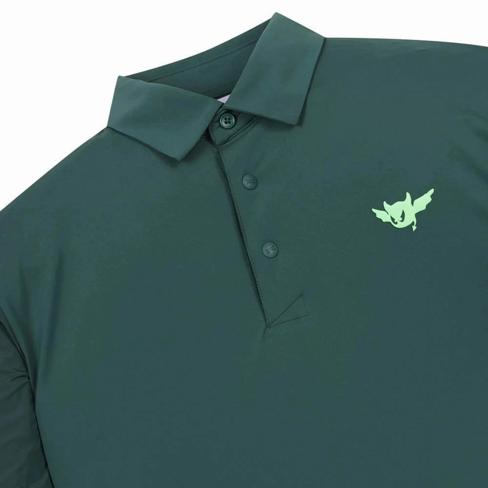 WAAC Cool Touch Longsleeve Golf Polo Green - SP25 Men