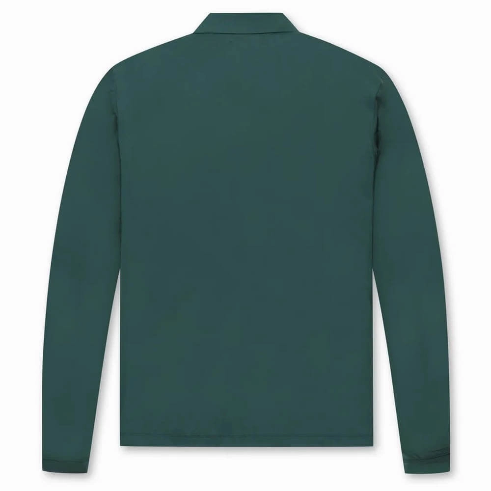 WAAC Cool Touch Longsleeve Golf Polo Green - SP25 Men