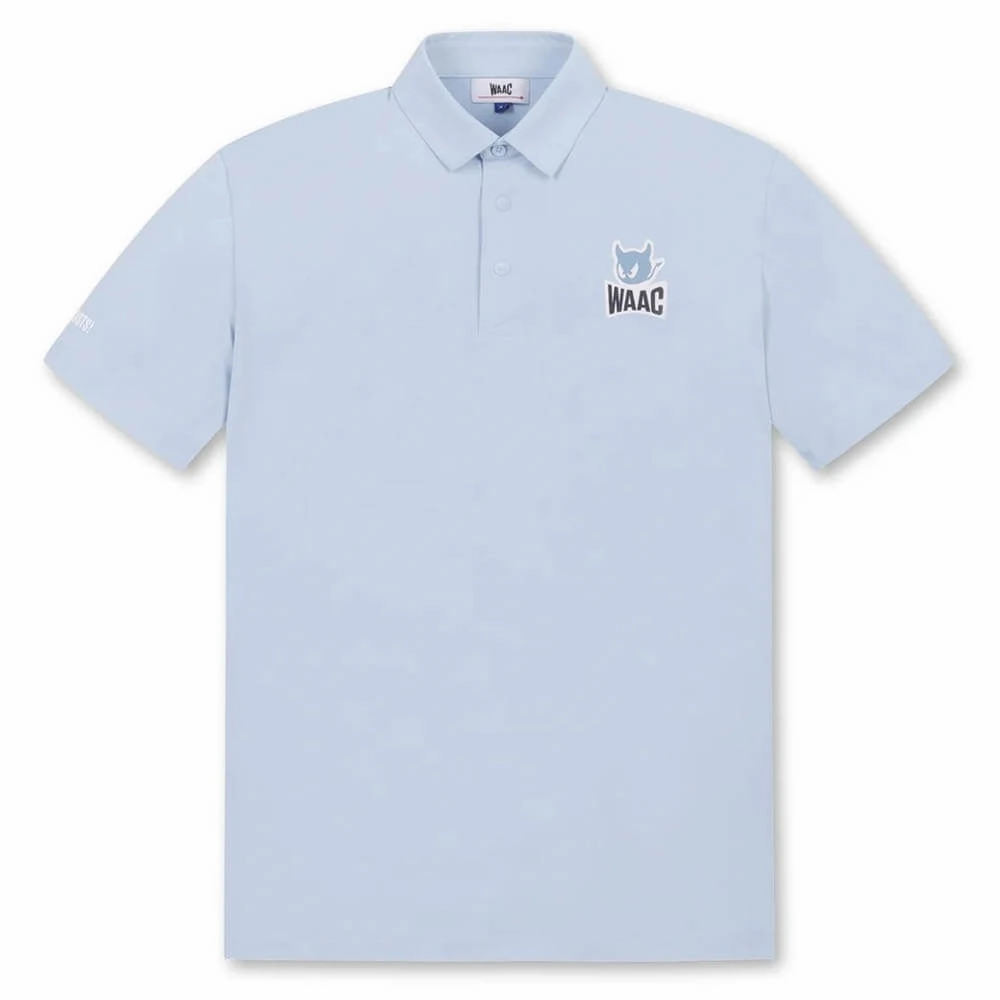 WAAC Essential Pique Golf Polo Light Blue - SP25 Men