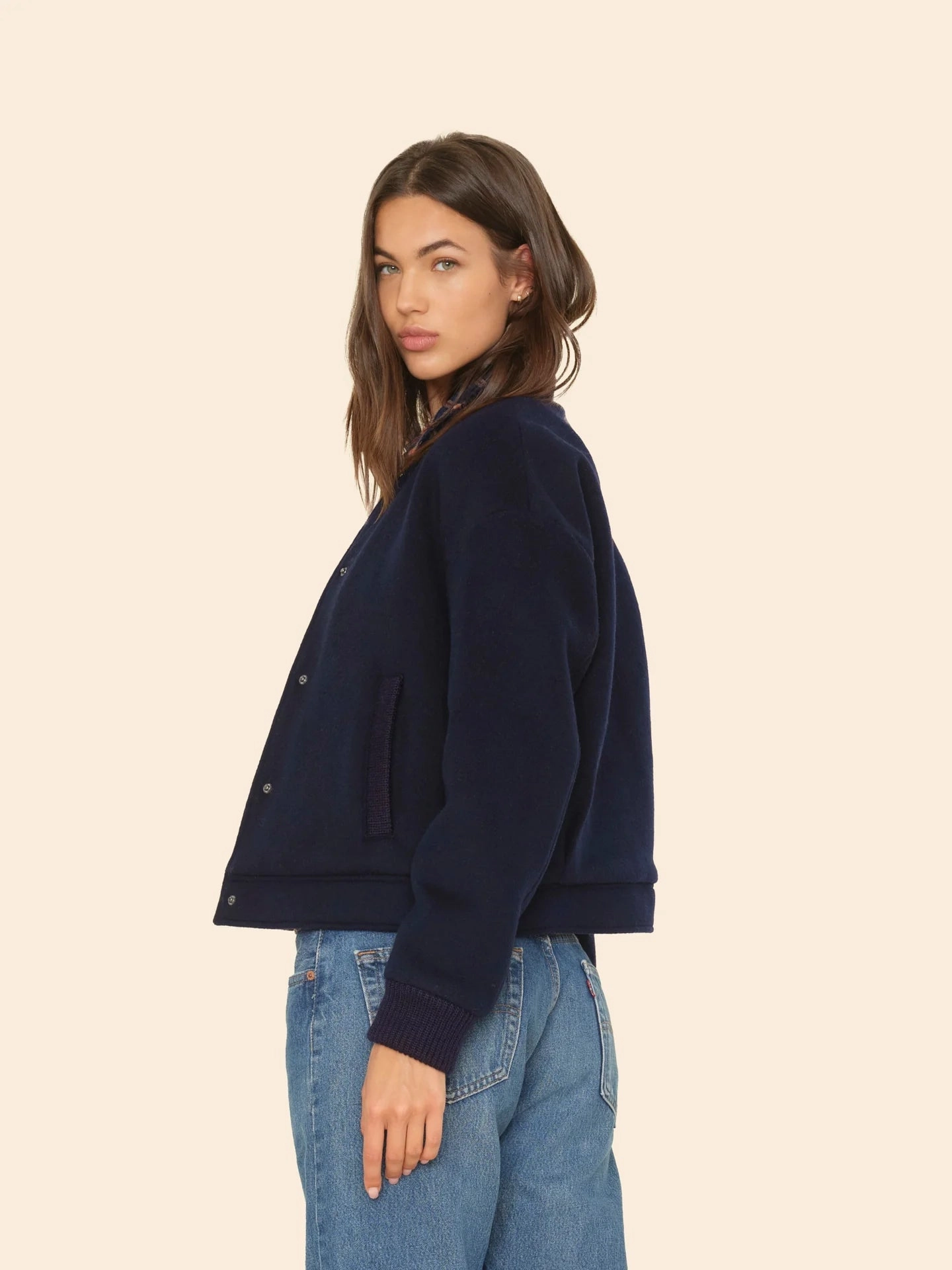 Xirena - Dark Navy Braidy Jacket