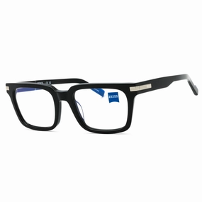 Zeiss Men's Eyeglasses - 54 mm Black Acetate Full Rim Square Shape Frame | ZS22522 001