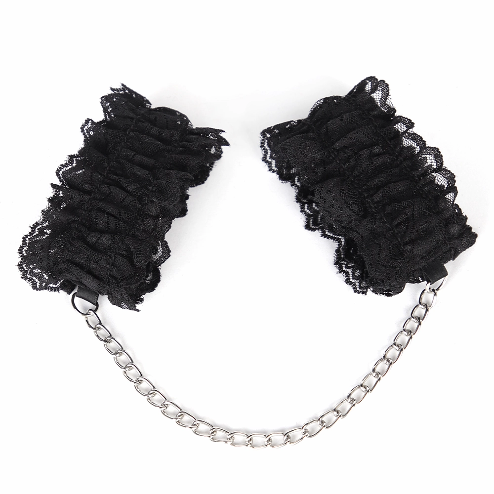 ZYL Ruffled Elastic Lace Wrist Cuffs